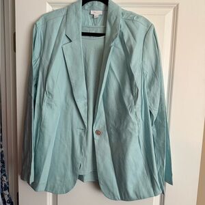 J. Jill Aqua Blazer
